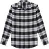 image:imageCOOFANDY Mens Flannel Shirts Long Sleeve Lightweight Plaid Shirt Casual Button Down Shirts with PocketBlack White