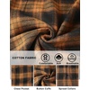 image:imageCOOFANDY Mens Flannel Shirts Long Sleeve Lightweight Plaid Shirt Casual Button Down Shirts with PocketKhaki