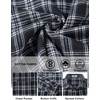 image:imageCOOFANDY Mens Flannel Shirts Long Sleeve Lightweight Plaid Shirt Casual Button Down Shirts with PocketNavy Blue