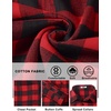 image:imageCOOFANDY Mens Flannel Shirts Long Sleeve Lightweight Plaid Shirt Casual Button Down Shirts with PocketRed