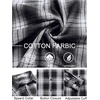 image:imageCOOFANDY Mens Flannel Shirts Long Sleeve Plaid Button Down Shirts Casual Cotton ShirtsBlackWhite