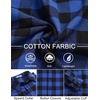 image:imageCOOFANDY Mens Flannel Shirts Long Sleeve Plaid Button Down Shirts Casual Cotton ShirtsBlue Checkered