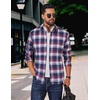 image:imageCOOFANDY Mens Flannel Shirts Long Sleeve Plaid Button Down Shirts Casual Cotton ShirtsBlueRed