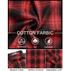 image:imageCOOFANDY Mens Flannel Shirts Long Sleeve Plaid Button Down Shirts Casual Cotton ShirtsRedBlack