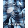 image:imageCOOFANDY Mens Flannel Shirts Long Sleeve Plaid Button Down Shirts Casual Cotton ShirtsSky Blue