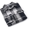 image:imageCOOFANDY Mens Flannel Shirts Long Sleeve Plaid Shirt Jacket Button Down Shirt with PocketsBlack