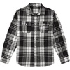 image:imageCOOFANDY Mens Flannel Shirts Long Sleeve Plaid Shirt Jacket Button Down Shirt with PocketsBlack White