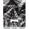 image:imageCOOFANDY Mens Flannel Shirts Long Sleeve Plaid Shirt Jacket Button Down Shirt with PocketsBlack White