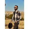 image:imageCOOFANDY Mens Flannel Shirts Long Sleeve Plaid Shirt Jacket Button Down Shirt with PocketsBlue
