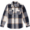 image:imageCOOFANDY Mens Flannel Shirts Long Sleeve Plaid Shirt Jacket Button Down Shirt with PocketsBlue
