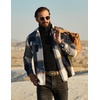 image:imageCOOFANDY Mens Flannel Shirts Long Sleeve Plaid Shirt Jacket Button Down Shirt with PocketsBlue