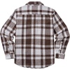 image:imageCOOFANDY Mens Flannel Shirts Long Sleeve Plaid Shirt Jacket Button Down Shirt with PocketsBrown  White