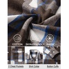 image:imageCOOFANDY Mens Flannel Shirts Long Sleeve Plaid Shirt Jacket Button Down Shirt with PocketsBrown