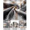 image:imageCOOFANDY Mens Flannel Shirts Long Sleeve Plaid Shirt Jacket Button Down Shirt with PocketsLight Khaki
