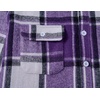 image:imageCOOFANDY Mens Flannel Shirts Long Sleeve Plaid Shirt Jacket Button Down Shirt with PocketsPurple