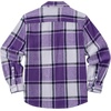 image:imageCOOFANDY Mens Flannel Shirts Long Sleeve Plaid Shirt Jacket Button Down Shirt with PocketsPurple