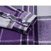 image:imageCOOFANDY Mens Flannel Shirts Long Sleeve Plaid Shirt Jacket Button Down Shirt with PocketsPurple