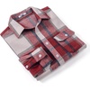 image:imageCOOFANDY Mens Flannel Shirts Long Sleeve Plaid Shirt Jacket Button Down Shirt with PocketsWine Red