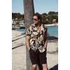 image:imageCOOFANDY Mens Hawaiian 2 Piece Outfits Floral Button Down Shirt and Shorts Vacation Outfits Summer Beach Matching SetPalm Leaf Black