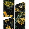 image:imageCOOFANDY Mens Hawaiian Matching Set Summer Beach 2 Piece Outfits Flower Button Down Shirts and Shorts Vacation Outfits01black