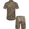 image:imageCOOFANDY Mens Hawaiian Matching Set Summer Beach 2 Piece Outfits Flower Button Down Shirts and Shorts Vacation Outfits01hand Painted Flowers