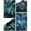image:imageCOOFANDY Mens Hawaiian Matching Set Summer Beach 2 Piece Outfits Flower Button Down Shirts and Shorts Vacation OutfitsBlue  Green