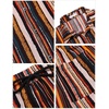 image:imageCOOFANDY Mens Hawaiian Matching Set Summer Beach 2 Piece Outfits Flower Button Down Shirts and Shorts Vacation OutfitsMulticolor Stripes