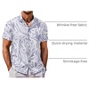 image:imageCOOFANDY Mens Hawaiian Shirt Short Sleeve Button Down Shirt Tropical Summer Beach ShirtLeaflight Purple