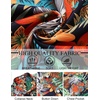 image:imageCOOFANDY Mens Hawaiian Shirt Short Sleeve Button Down Shirt Tropical Summer Beach ShirtMonsteraorange