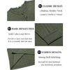 image:imageCOOFANDY Mens Henley TShirt Long Sleeve Casual Lightweight Pullover Shirts Soft Stretch Basic Tees Fall TopsArmy Green