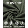 image:imageCOOFANDY Mens Henley TShirt Long Sleeve Casual Lightweight Pullover Shirts Soft Stretch Basic Tees Fall TopsArmy Green