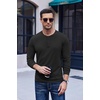 image:imageCOOFANDY Mens Henley TShirt Long Sleeve Casual Lightweight Pullover Shirts Soft Stretch Basic Tees Fall TopsBlack