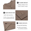 image:imageCOOFANDY Mens Henley TShirt Long Sleeve Casual Lightweight Pullover Shirts Soft Stretch Basic Tees Fall TopsBrown