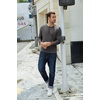 image:imageCOOFANDY Mens Henley TShirt Long Sleeve Casual Lightweight Pullover Shirts Soft Stretch Basic Tees Fall TopsDark Grey
