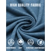 image:imageCOOFANDY Mens Henley TShirt Long Sleeve Casual Lightweight Pullover Shirts Soft Stretch Basic Tees Fall TopsDemin Blue