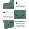 image:imageCOOFANDY Mens Henley TShirt Long Sleeve Casual Lightweight Pullover Shirts Soft Stretch Basic Tees Fall TopsGreen