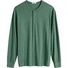 image:imageCOOFANDY Mens Henley TShirt Long Sleeve Casual Lightweight Pullover Shirts Soft Stretch Basic Tees Fall TopsGreen