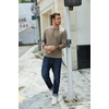 image:imageCOOFANDY Mens Henley TShirt Long Sleeve Casual Lightweight Pullover Shirts Soft Stretch Basic Tees Fall TopsKhaki