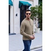 image:imageCOOFANDY Mens Henley TShirt Long Sleeve Casual Lightweight Pullover Shirts Soft Stretch Basic Tees Fall TopsKhaki