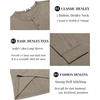 image:imageCOOFANDY Mens Henley TShirt Long Sleeve Casual Lightweight Pullover Shirts Soft Stretch Basic Tees Fall TopsKhaki
