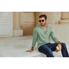 image:imageCOOFANDY Mens Henley TShirt Long Sleeve Casual Lightweight Pullover Shirts Soft Stretch Basic Tees Fall TopsLight Green
