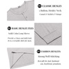 image:imageCOOFANDY Mens Henley TShirt Long Sleeve Casual Lightweight Pullover Shirts Soft Stretch Basic Tees Fall TopsLight Grey