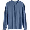 image:imageCOOFANDY Mens Henley TShirt Long Sleeve Casual Lightweight Pullover Shirts Soft Stretch Basic Tees Fall TopsNavy