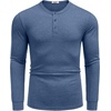 image:imageCOOFANDY Mens Henley TShirt Long Sleeve Casual Lightweight Pullover Shirts Soft Stretch Basic Tees Fall TopsNavy