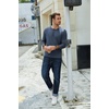 image:imageCOOFANDY Mens Henley TShirt Long Sleeve Casual Lightweight Pullover Shirts Soft Stretch Basic Tees Fall TopsNavy Blue