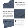 image:imageCOOFANDY Mens Henley TShirt Long Sleeve Casual Lightweight Pullover Shirts Soft Stretch Basic Tees Fall TopsNavy Blue