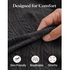 image:imageCOOFANDY Mens Knit Button Down Shirts Short Sleeve Polo Shirt Casual Vintage Summer Beach ShirtsBlack