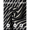 image:imageCOOFANDY Mens Knit Button Down Shirts Short Sleeve Polo Shirt Vintage Striped Casual ShirtsBlack Beige