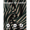 image:imageCOOFANDY Mens Knit Button Down Shirts Short Sleeve Polo Shirt Vintage Striped Casual ShirtsEvergreen Khaki