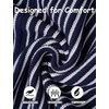 image:imageCOOFANDY Mens Knit Button Down Shirts Short Sleeve Polo Shirt Vintage Striped Casual ShirtsNavy Blue White
